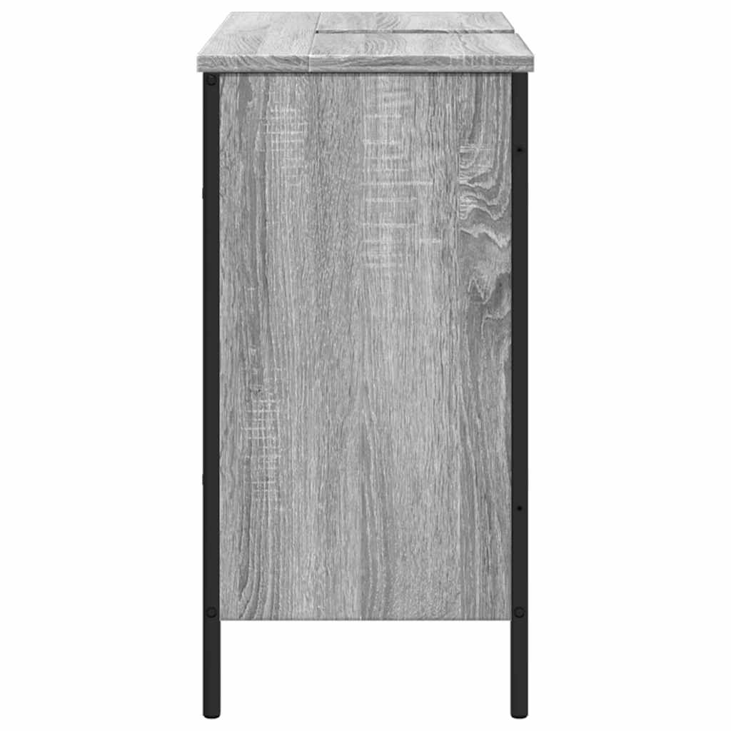 Servantskap Grå Sonoma 80X30X60 Cm Konstruert Tre