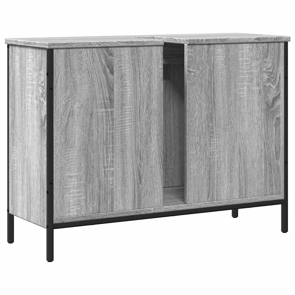 Servantskap Grå Sonoma 80X30X60 Cm Konstruert Tre