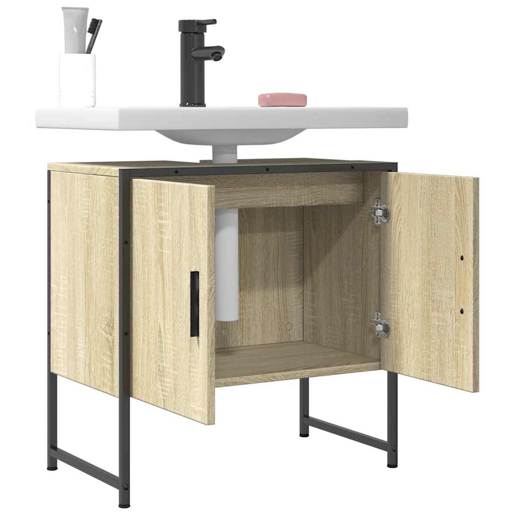 Servantskap Sonoma Eik 60X33X60 Cm Konstruert Tre