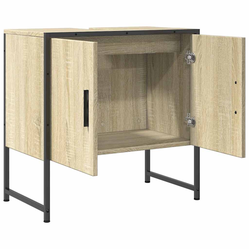 Servantskap Sonoma Eik 60X33X60 Cm Konstruert Tre