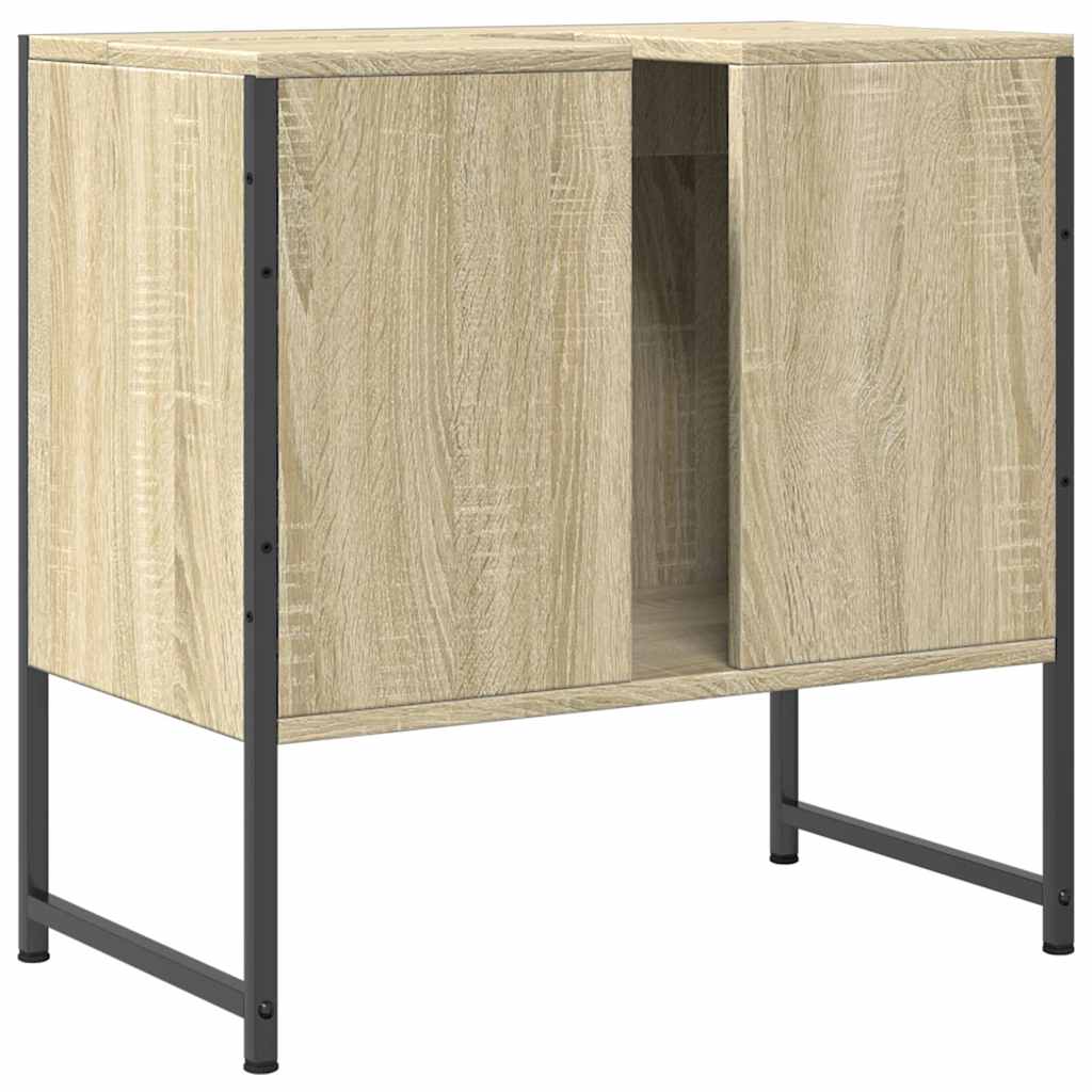 Servantskap Sonoma Eik 60X33X60 Cm Konstruert Tre