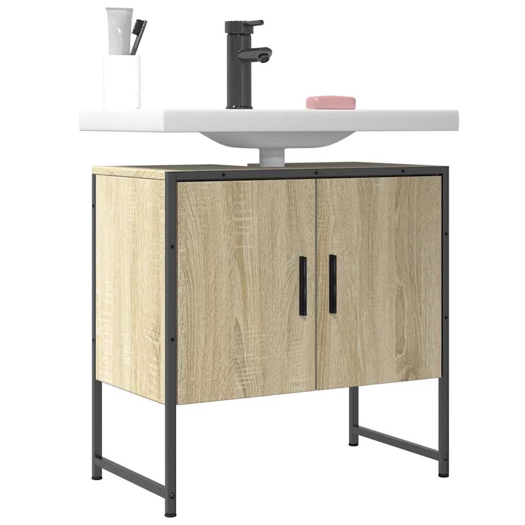 Servantskap Sonoma Eik 60X33X60 Cm Konstruert Tre