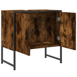 Servantskap Røkt Eik 60X33X60 Cm Konstruert Tre