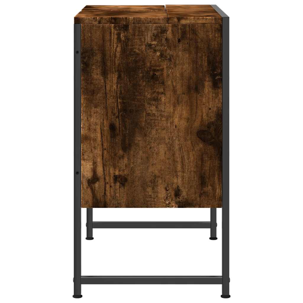 Servantskap Røkt Eik 60X33X60 Cm Konstruert Tre