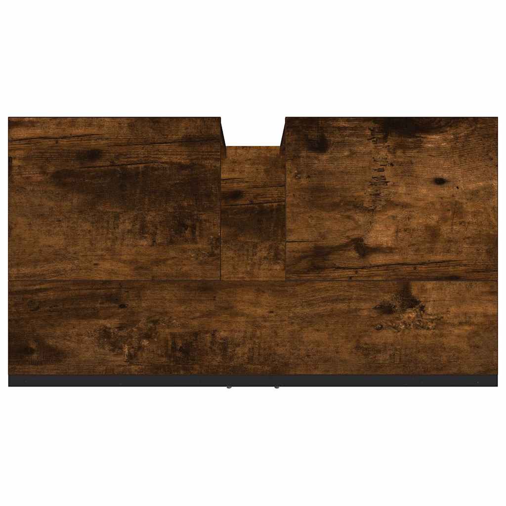 Servantskap Røkt Eik 60X33X60 Cm Konstruert Tre