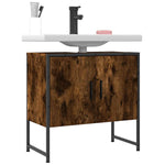 Servantskap Røkt Eik 60X33X60 Cm Konstruert Tre