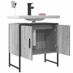 Servantskap Grå Sonoma 60X33X60 Cm Konstruert Tre