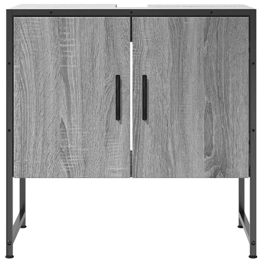 Servantskap Grå Sonoma 60X33X60 Cm Konstruert Tre