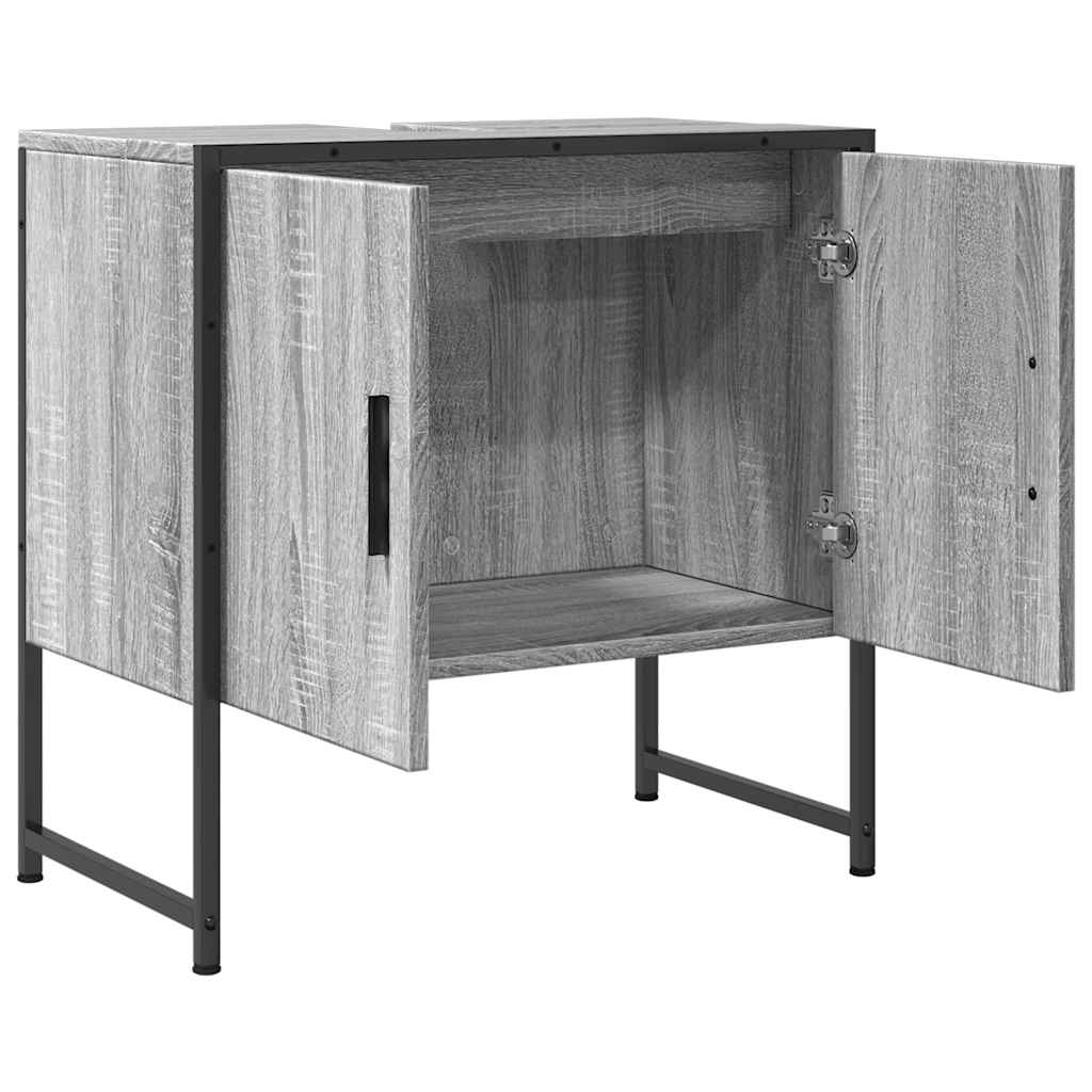 Servantskap Grå Sonoma 60X33X60 Cm Konstruert Tre