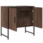 Servantskap Brun Eik 60X33X60 Cm Konstruert Tre