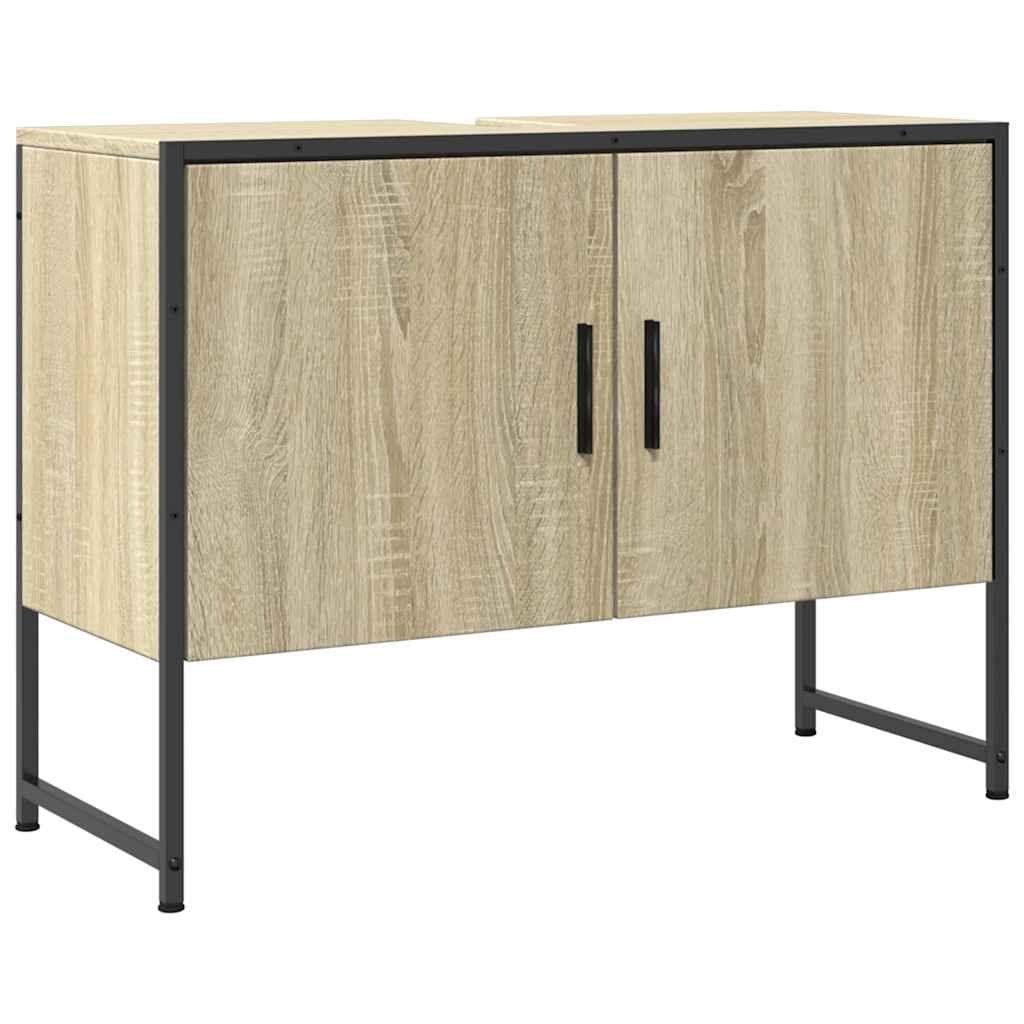 Servantskap Sonoma Eik 80X33X60 Cm Konstruert Tre