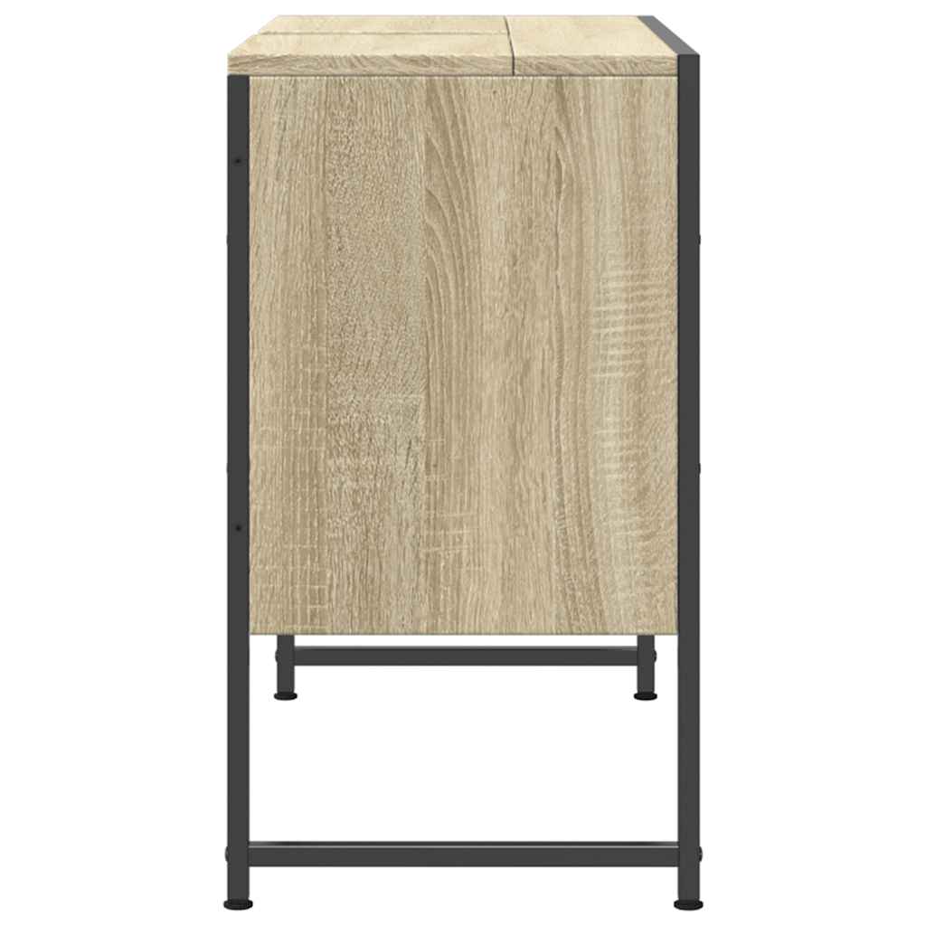 Servantskap Sonoma Eik 80X33X60 Cm Konstruert Tre
