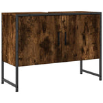 Servantskap Røkt Eik 80X33X60 Cm Konstruert Tre