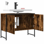 Servantskap Røkt Eik 80X33X60 Cm Konstruert Tre