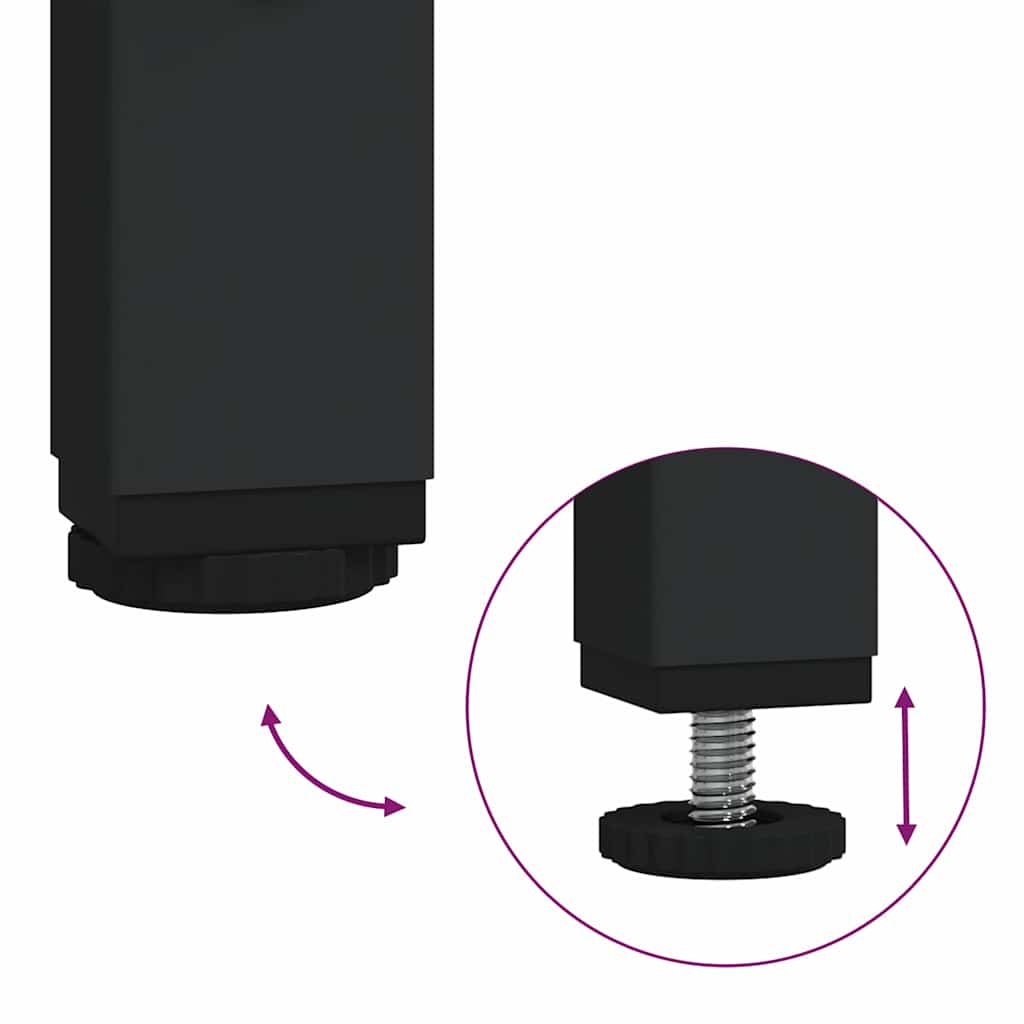 Servantskap Røkt Eik 80X33X60 Cm Konstruert Tre