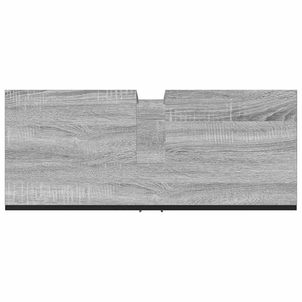 Servantskap Grå Sonoma 80X33X60 Cm Konstruert Tre
