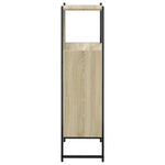 Baderomsskap Sonoma Eik 33X33X120,5 Cm Konstruert Tre