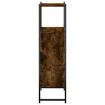 Baderomsskap Røkt Eik 33X33X120,5 Cm Konstruert Tre