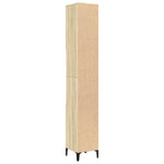 Baderomsskap Sonoma Eik 30X30X190 Cm Konstruert Tre