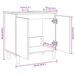 Servantskap Sonoma Eik 58X33X60 Cm Konstruert Tre