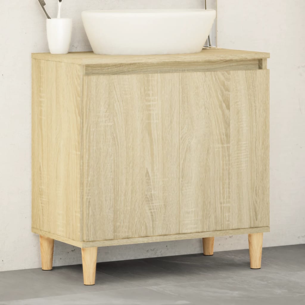 Servantskap Sonoma Eik 58X33X60 Cm Konstruert Tre