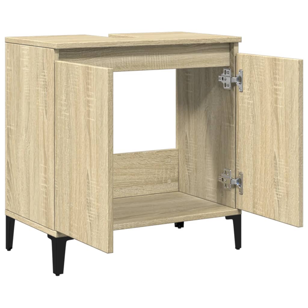 Servantskap Sonoma Eik 58X33X60 Cm Konstruert Tre