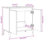 Servantskap Sonoma Eik 58X33X60 Cm Konstruert Tre