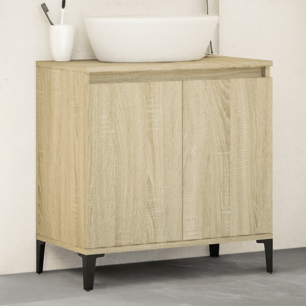 Servantskap Sonoma Eik 58X33X60 Cm Konstruert Tre