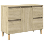 Servantskap Sonoma Eik 80X33X60 Cm Konstruert Tre