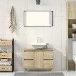 Servantskap Sonoma Eik 80X33X60 Cm Konstruert Tre