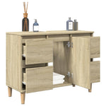 Servantskap Sonoma Eik 80X33X60 Cm Konstruert Tre