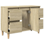 Servantskap Sonoma Eik 80X33X60 Cm Konstruert Tre