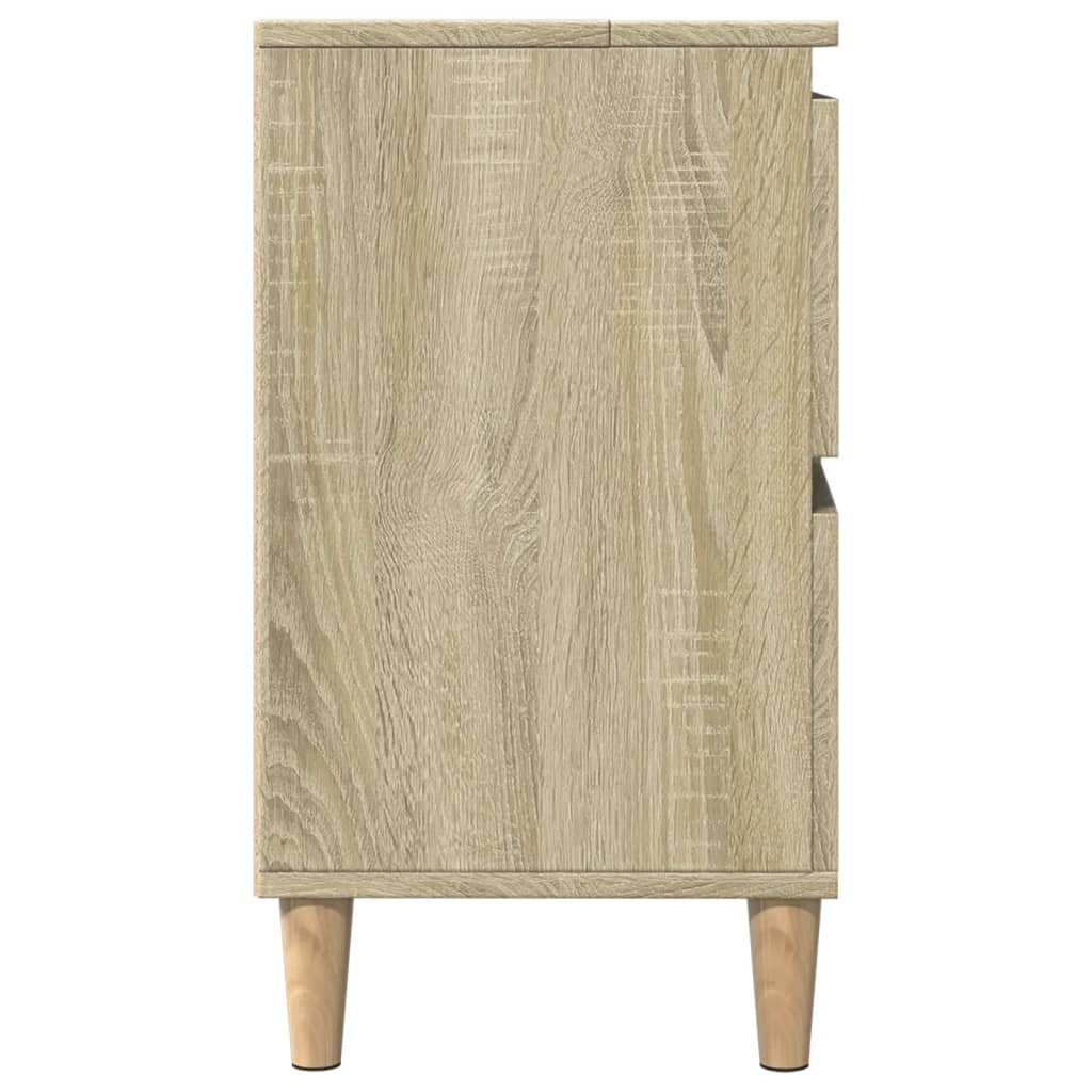 Servantskap Sonoma Eik 80X33X60 Cm Konstruert Tre