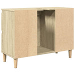 Servantskap Sonoma Eik 80X33X60 Cm Konstruert Tre