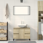 Servantskap Sonoma Eik 80X33X60 Cm Konstruert Tre