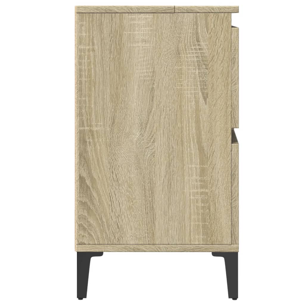 Servantskap Sonoma Eik 80X33X60 Cm Konstruert Tre