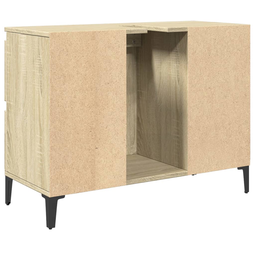 Servantskap Sonoma Eik 80X33X60 Cm Konstruert Tre