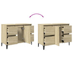 Servantskap Sonoma Eik 80X33X60 Cm Konstruert Tre
