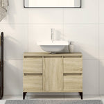 Servantskap Sonoma Eik 80X33X60 Cm Konstruert Tre