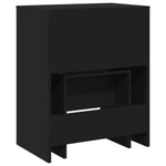 Sminkebord Med Krakk Svart 60X40X113,5 Cm