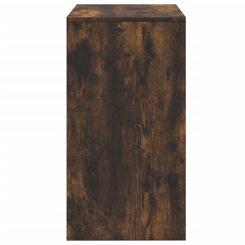 Sminkebord Med Krakk Røkt Eik 60X40X113,5 Cm