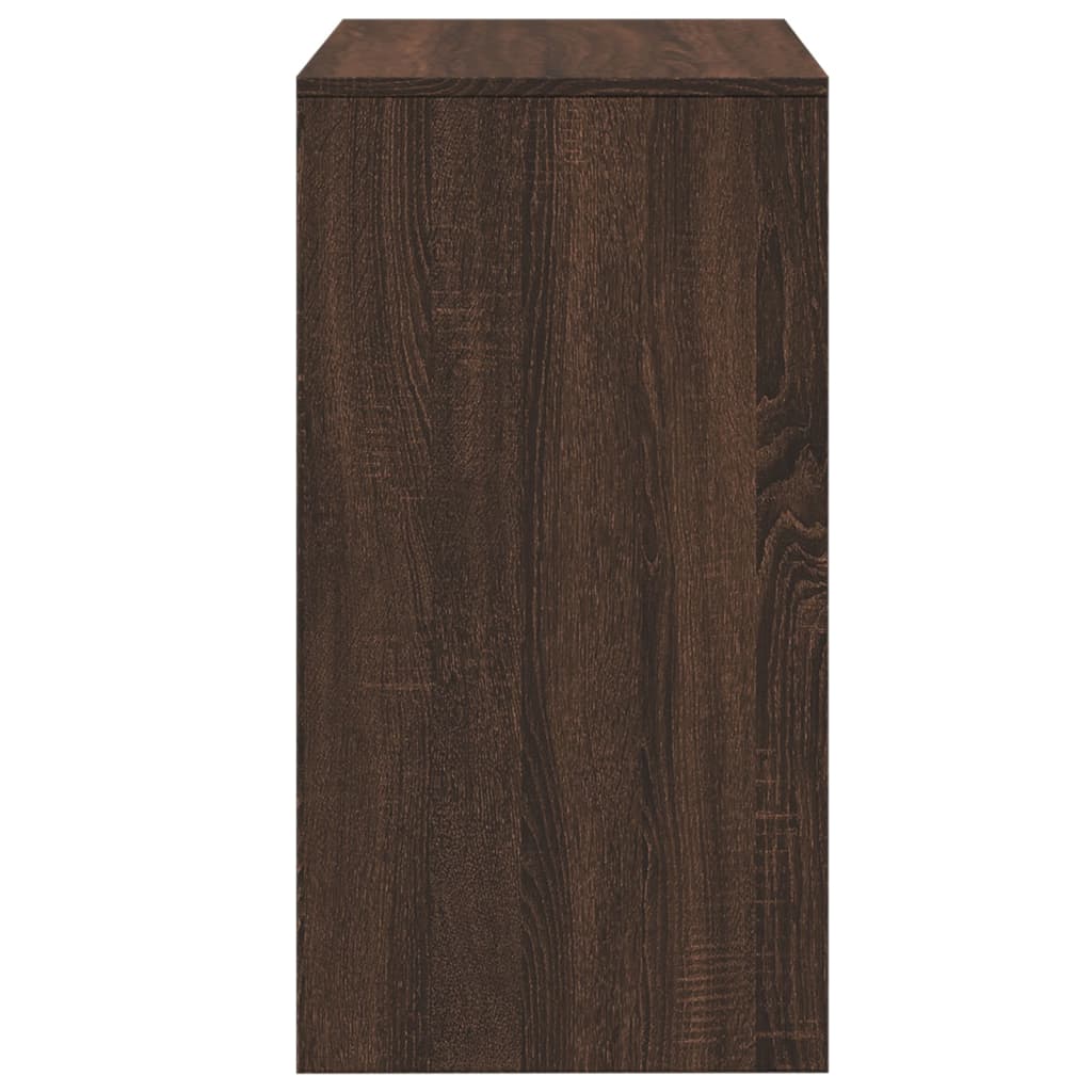 Sminkebord Med Krakk Brun Eik 60X40X113,5 Cm