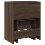 Sminkebord Med Krakk Brun Eik 60X40X113,5 Cm