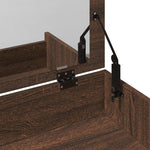 Sminkebord Med Krakk Brun Eik 60X40X113,5 Cm