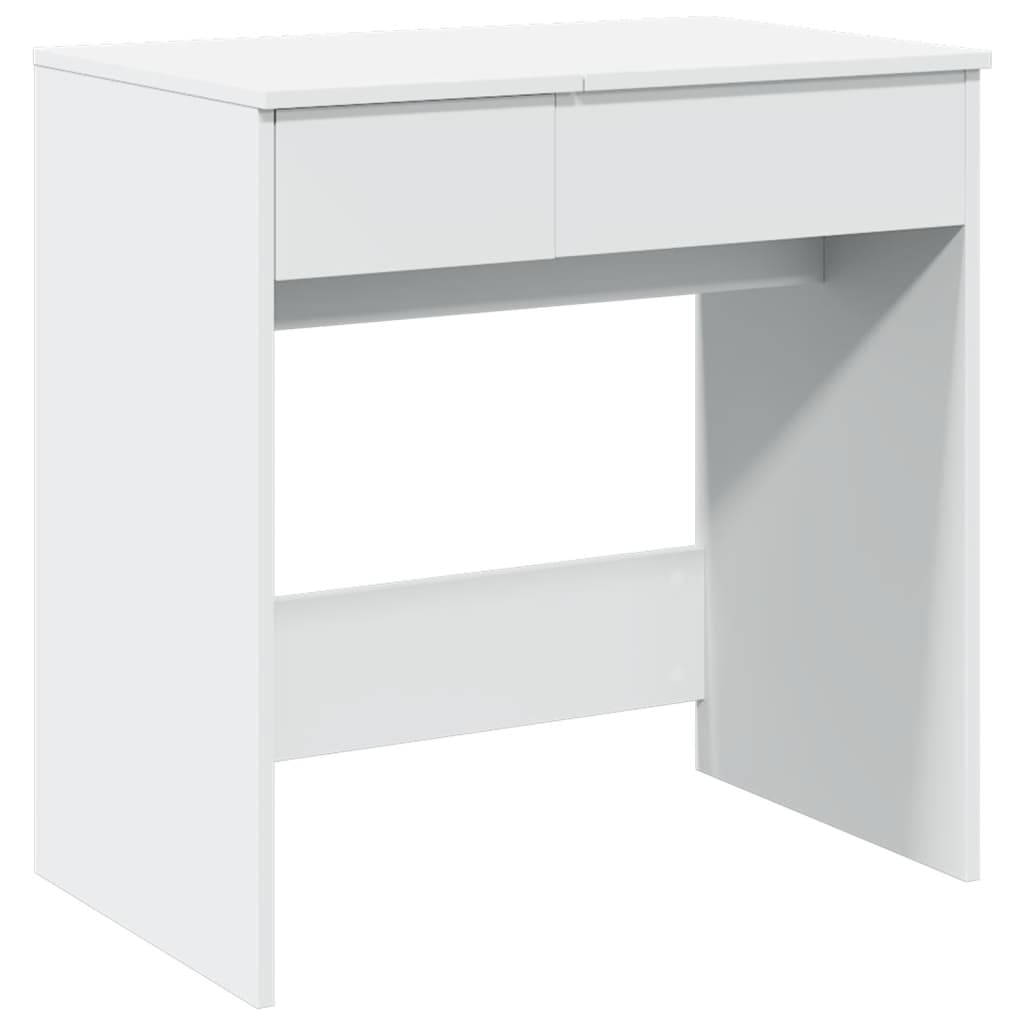 Sminkebord Med Speil Hvit 73X46,5X120 Cm