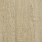 Baderomsskap Sonoma Eik 30X30X190 Cm Konstruert Tre