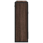 Baderomsskap Med Speil Brun Eik 65X20X60 Cm Konstruert Tre