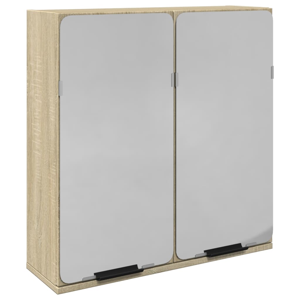 Speilskap Til Baderom Sonoma Eik 64,5X20X66,5 Cm Konstruert Tre