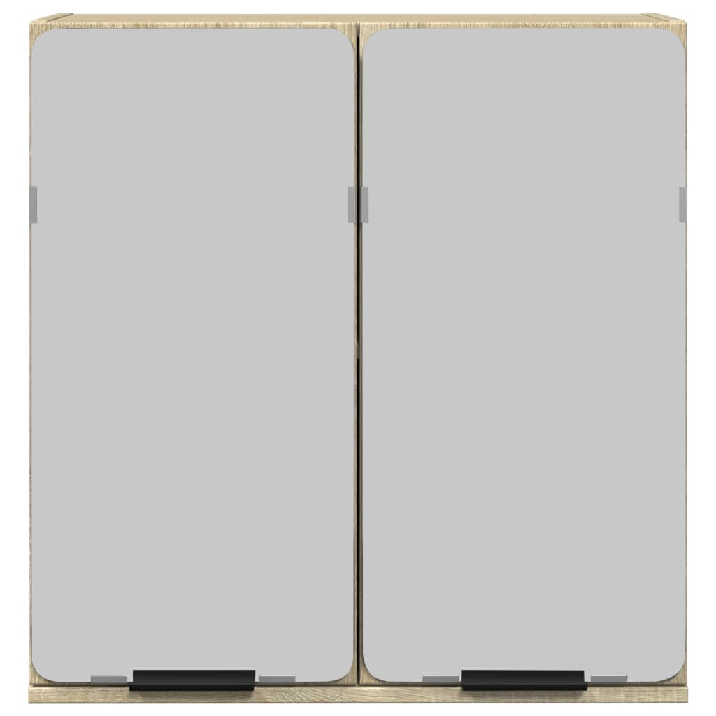 Speilskap Til Baderom Sonoma Eik 64,5X20X66,5 Cm Konstruert Tre