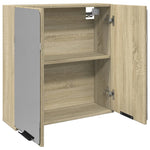 Speilskap Til Baderom Sonoma Eik 64,5X20X66,5 Cm Konstruert Tre